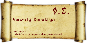 Veszely Dorottya névjegykártya